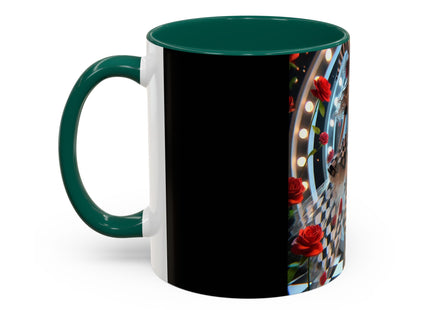 Halloween Witch Through the Mirror Colorful Mugs (11oz, 15oz)