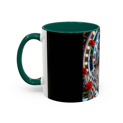 Halloween Witch Through the Mirror Colorful Mugs (11oz, 15oz)