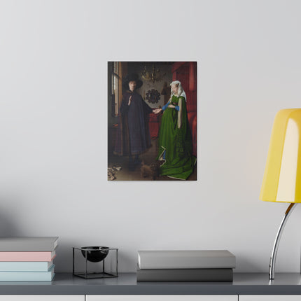 Arnolfini Portrait by Jan Van Eyck Matte Canvas, Stretched, 0.75"