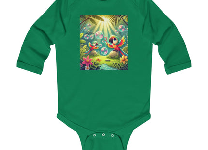 Parrots and Bubbles Infant Long Sleeve Bodysuit