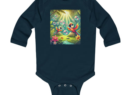 Parrots and Bubbles Infant Long Sleeve Bodysuit
