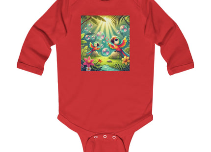 Parrots and Bubbles Infant Long Sleeve Bodysuit