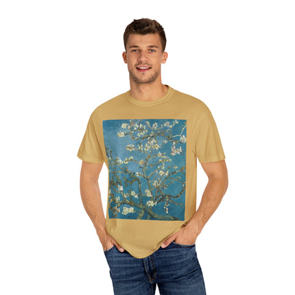 Almond Blossom by Vincent van Gogh Unisex Garment-Dyed T-shirt