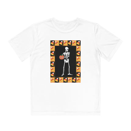 Candy Corn Skeleton Youth Competitor Tee