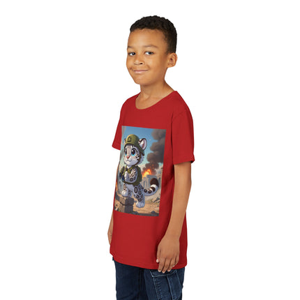 Snow Leopard Lookout Youth Short Sleeve Tee