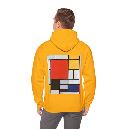 Composition with Red, Yellow, Blue, and Black by Piet Mondrian Heavy Blend™ Hooded Sweatshirt