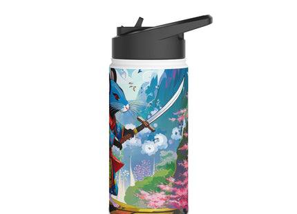 Cyber Samurai Rat Stainless Steel Water Bottle