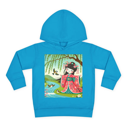 Sparrow Dance Geisha Fairy Toddler Pullover Fleece Hoodie