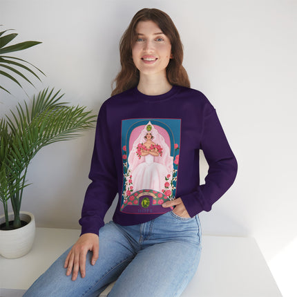 August & Peridot (from the Gem Series) by Sofia Chiostri Unisex Heavy Blend™ Crewneck Sweatshirt