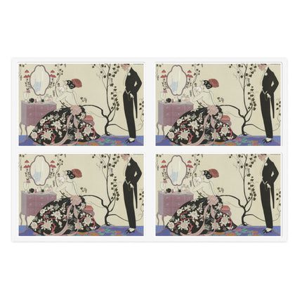 Le Grand Décolletage by George Barbier Sticker Sheets
