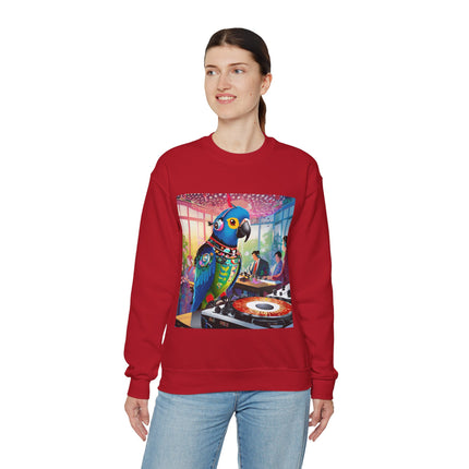 Parrot DJ Unisex Heavy Blend™ Crewneck Sweatshirt