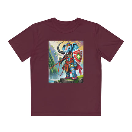 Cyberpunk Elephant Youth Competitor Tee