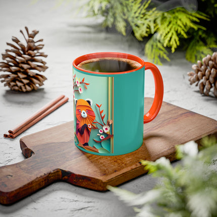 A Playful Red Panda Colorful Mugs (11oz, 15oz)