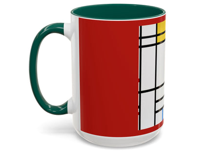 Place de la Concorde by Piet Mondrian Colorful Mugs (11oz, 15oz)