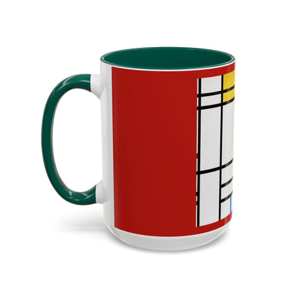 Place de la Concorde by Piet Mondrian Colorful Mugs (11oz, 15oz)