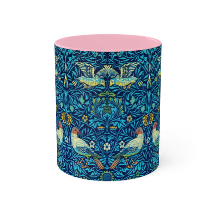 Bird by William Morris Colorful Mugs, 11oz