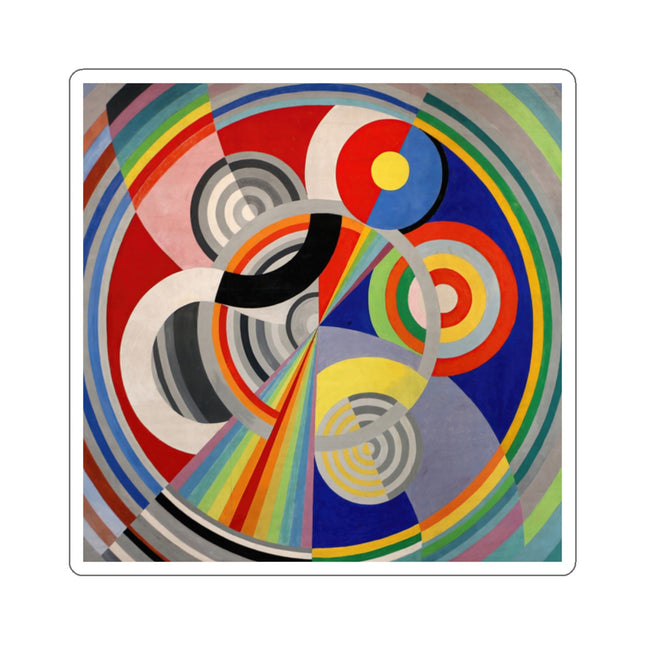 Rythme No. 1 by Robert Delaunay Kiss-Cut Stickers (4 Sizes)