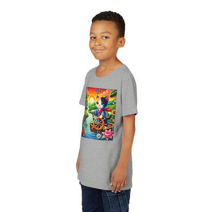 Sailor Kitten’s River Adventure Youth Short Sleeve Tee