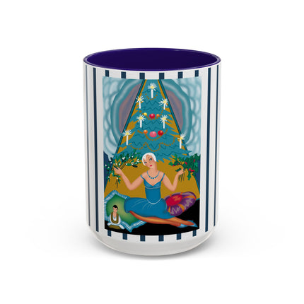 Art Deco Christmas Elegance Colorful Mugs (11oz, 15oz)