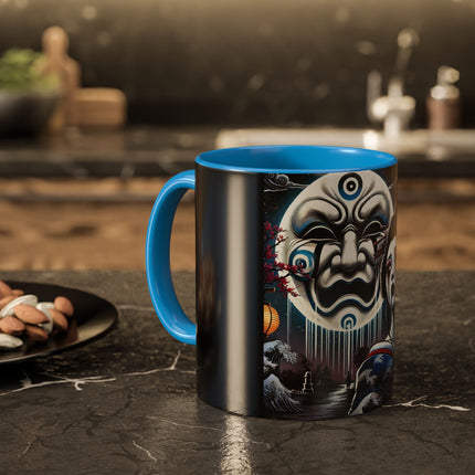 Geisha’s Black Ink Tears Colorful Mugs (11oz, 15oz)