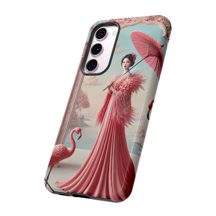Petals, Porcelain, and Flamingos Phone Cases