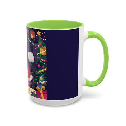 🎄❄️ The Christmas Snowball Dance Colorful Mug – Whimsical Holiday Fashion Fantasy