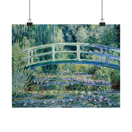 Water Lilies and Japanese Bridge by Claude Monet Matte Horizontal Posters