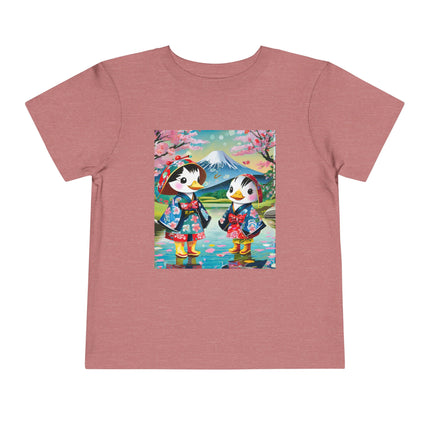 Rainy Day Ducks Toddler Short Sleeve Tee