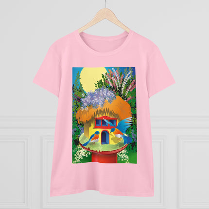 Birdhouse Haven Women's Midweight Cotton Tee