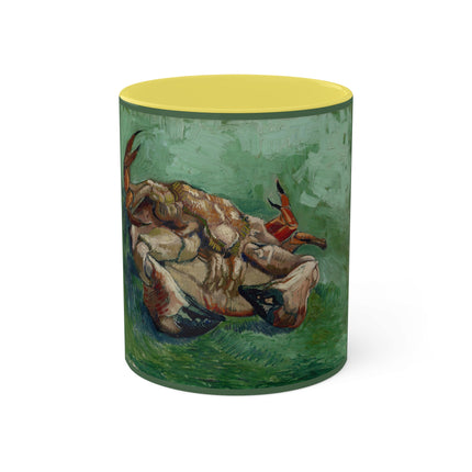Crab on its Back by Vincent Van Gogh Colorful Mugs, 11oz