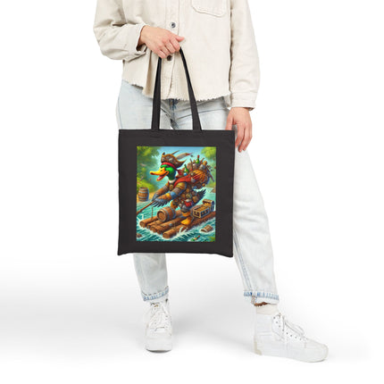 The Daring Drake Cotton Canvas Tote Bag – Adventure, Freedom & Mythic Storytelling
