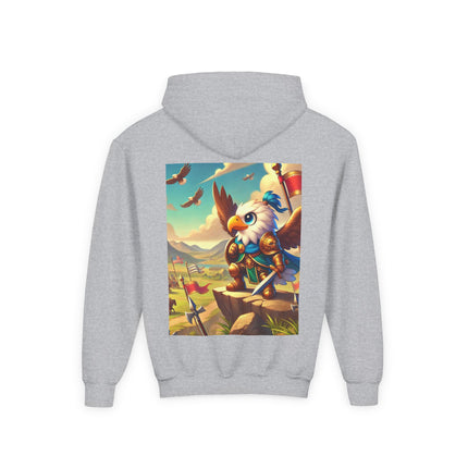 Watchful Guardian Youth Hooded Sweatshirt – Strength, Vision & Heroic Adventure