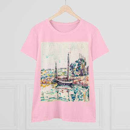 Concarneau by Paul Signac Women's Midweight Cotton Tee