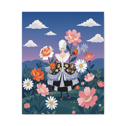 🌸🎀 The Grand Floral Promenade Placemat – Art Deco Fashion Fantasy