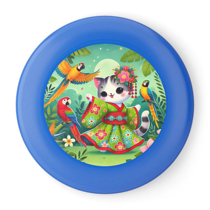Parrot Dance of the Geisha Kitten Wham-O Frisbee – Tropical Twirls & Vibrant Vibes
