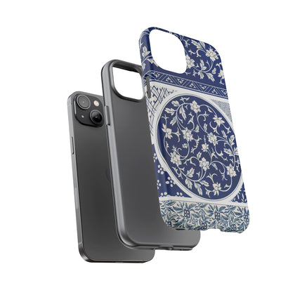 Blue Flower Pattern by Owen Jones Phone Cases