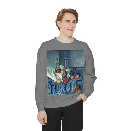 The Peppermint Bottle by Paul Cézanne Unisex Garment-Dyed Sweatshirt
