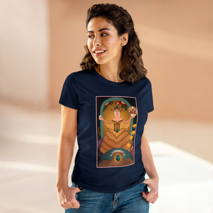 June & Pearl, Alexandrite (from the Gem Series) by Sofia Chiostri Women's Midweight Cotton Tee