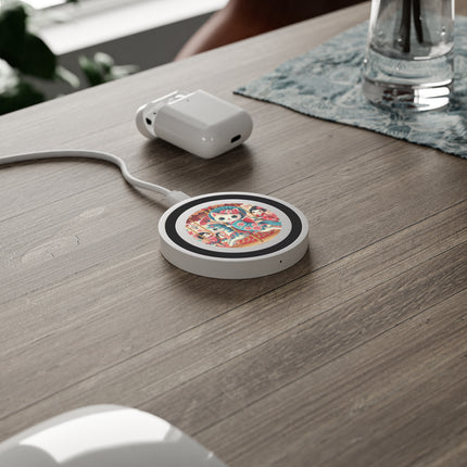Geisha Kitten's Enchanted Carousel Ride Quake Wireless Charging Pad