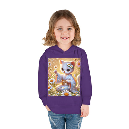 Daisy Chain Whimsy Toddler Pullover Fleece Hoodie