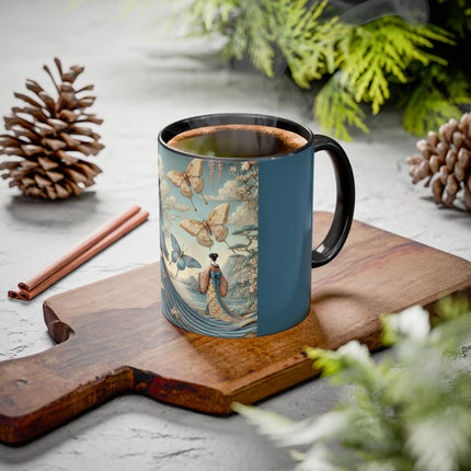 Butterfly Empress Colorful Mug – Graceful Butterflies & Timeless Elegance