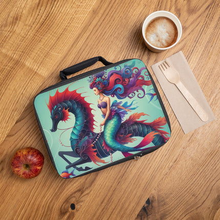 Mermaid & Sea Dragon Lunch Bag – Ocean Guardian & Mythic Beauty