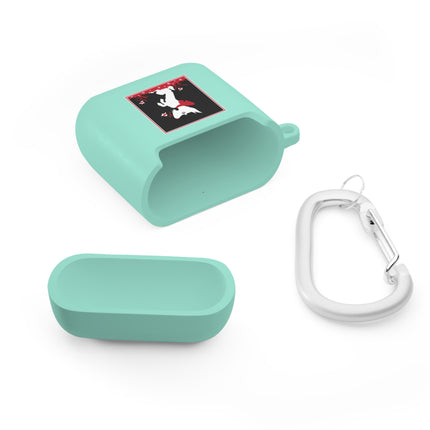 The Enchanting White Terrier with a Red Bow AirPods Case