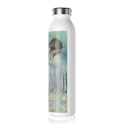 “I growl when I’m pleased, and wag my tail when I’m angry” by Sir John Tenniel Slim Water Bottle