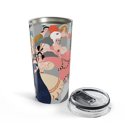 Celestial Masquerade 20oz Tumbler – Theatrical Elegance & Floating Whimsy