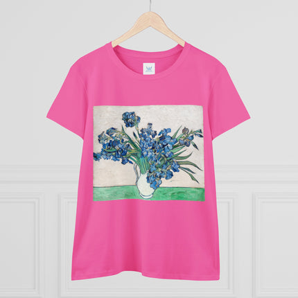 Irises by Van Gogh Women's Midweight Cotton Tee