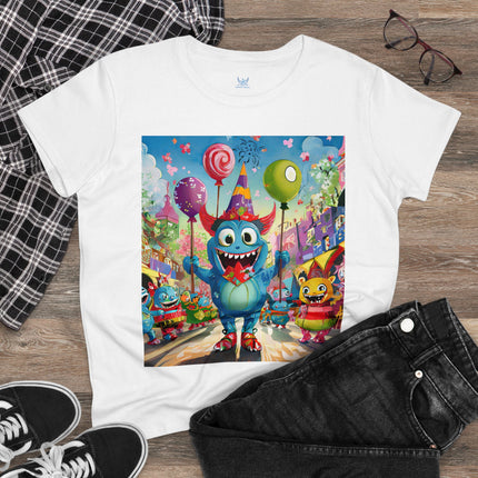 Monster Parade Madness Women's Midweight Cotton Tee