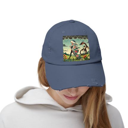 The Dragon Fairy’s Stride Unisex Distressed Cap