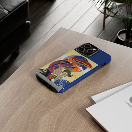 Parasol Sunset Geisha Phone Case – Elegant Twilight Grace