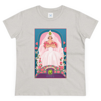 August & Peridot (from the Gem Series) by Sofia Chiostri Women's Midweight Cotton Tee